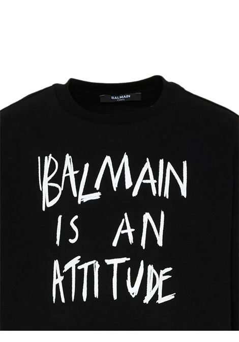 T-shirt con stampa BALMAIN KIDS | BZ8A01 Z3672930BC
